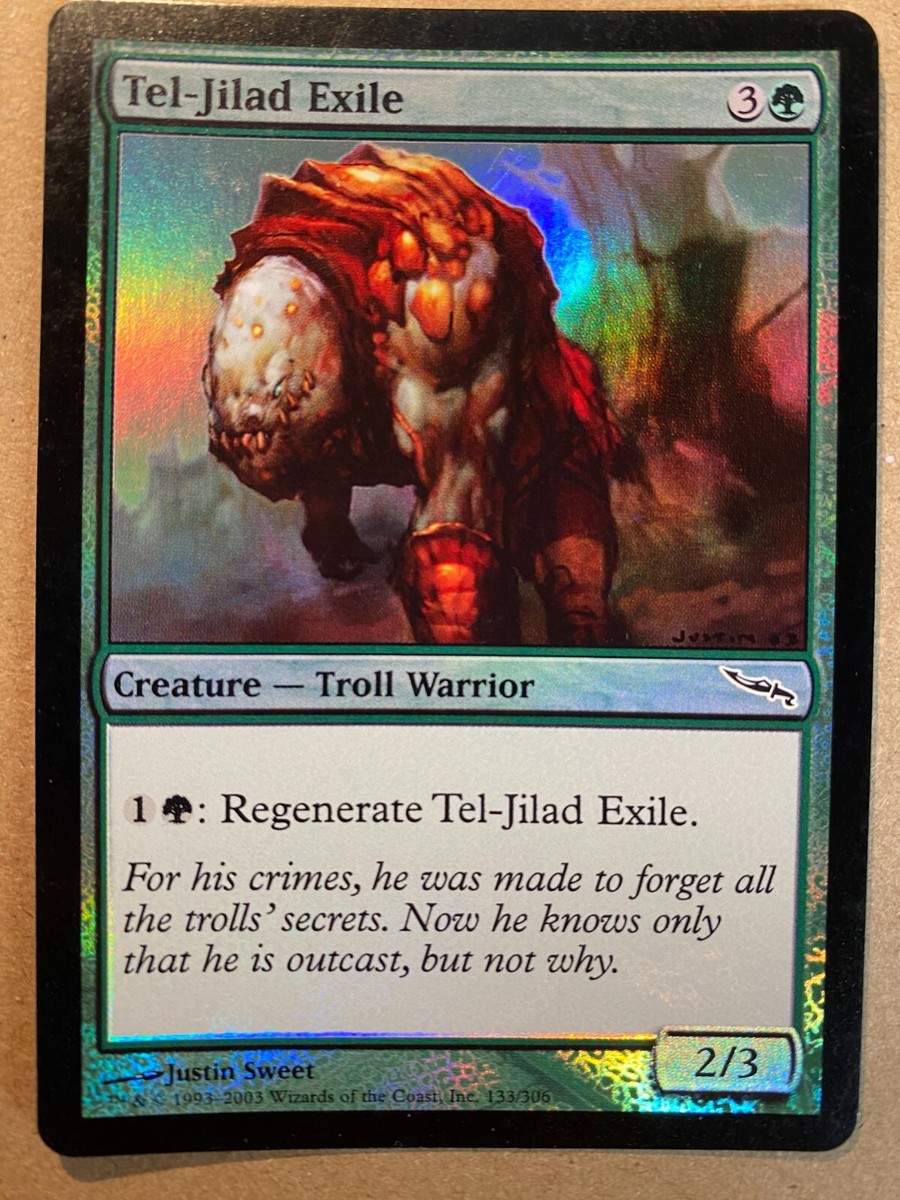 mtg best exile cards MTG 1x FOIL Tel-Jilad Exile Mirrodin Pauper Magic the Gathering Card x1 NM