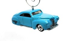 Christmas Ornament for 1941 Ford Coupe Tail Dragger Blue