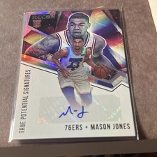 2020-21 Panini Recon Mason Jones True Potential Signatures Rookie Auto 76ers 