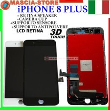DISPLAY APPLE IPHONE 8 PLUS A1864 A1897 A1898 LCD SCHERMO TIANMA VETRO TOUCH PER