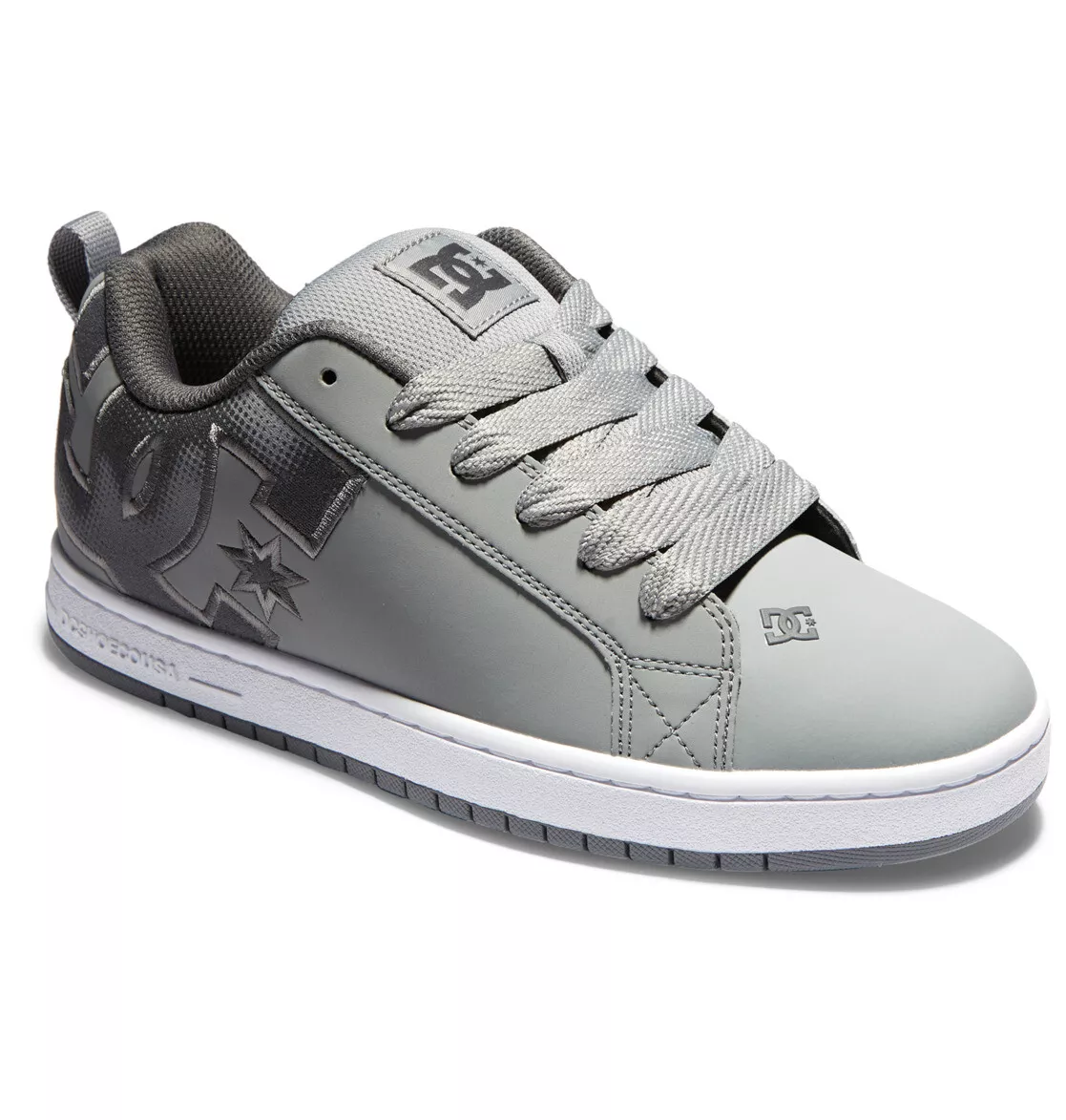 DC SHOES SKATE COURT GRAFFIK GREY - 300529 XSSS MENS UK SIZES 8