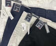 Roundtree Yorke Big Man Shorts Size 50 CASUALS Navy, Black, Stone or White NWT