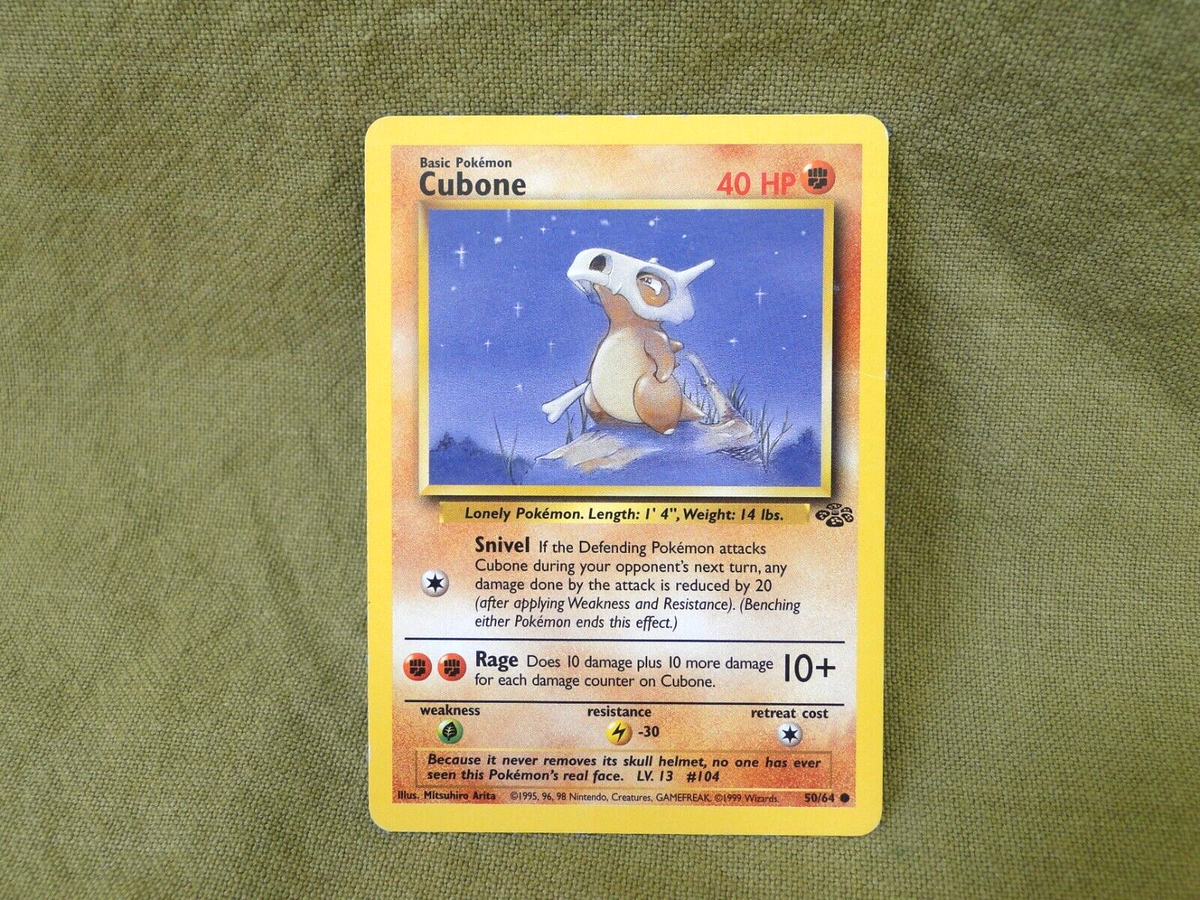 Pokemon Trading Card - Jungle Set: Cubone 50/64 | eBay