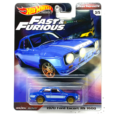 【未使用品】　Ford Escort RS 1600 Hot Wheels Premium Fast & Furious 1970 Ford Escort RS 1600 1:64