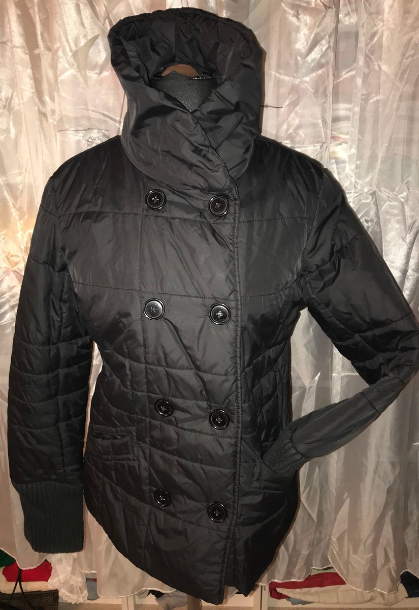 Damen Stepp Jacke MEXX Anorack Winterjacke Gr 40 schwarz Nylon