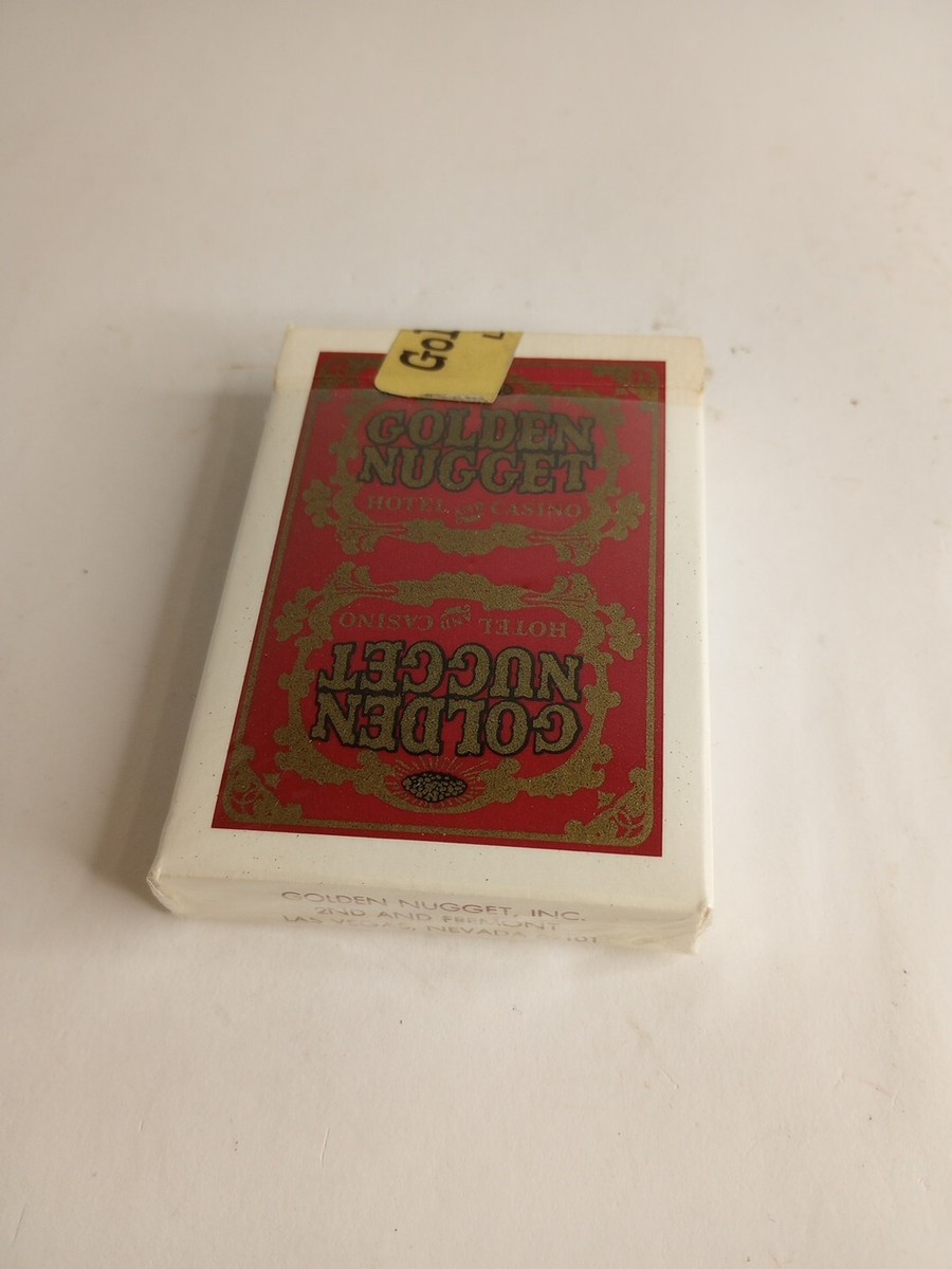 【Vintage】GOLDEN NUGGET RED Golden Nugget Casino Red Playing Cards Complete Deck Gold Seal