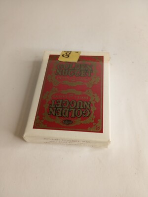 【Vintage】GOLDEN NUGGET RED Golden Nugget Casino Red Playing Cards Complete Deck Gold Seal