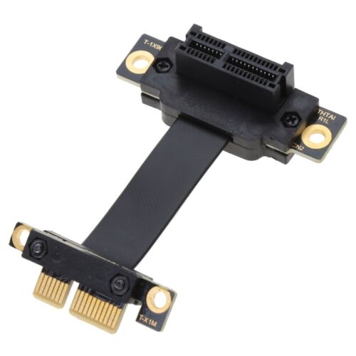 90degree PCI-E 1X 3.0 Extender Extension Cable 5CM for Graphics Card - Picture 1 of 8