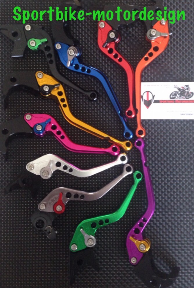 Leviers frein et embrayage Kawasaki ZX9R 2000-2003 en aluminium noir - 2