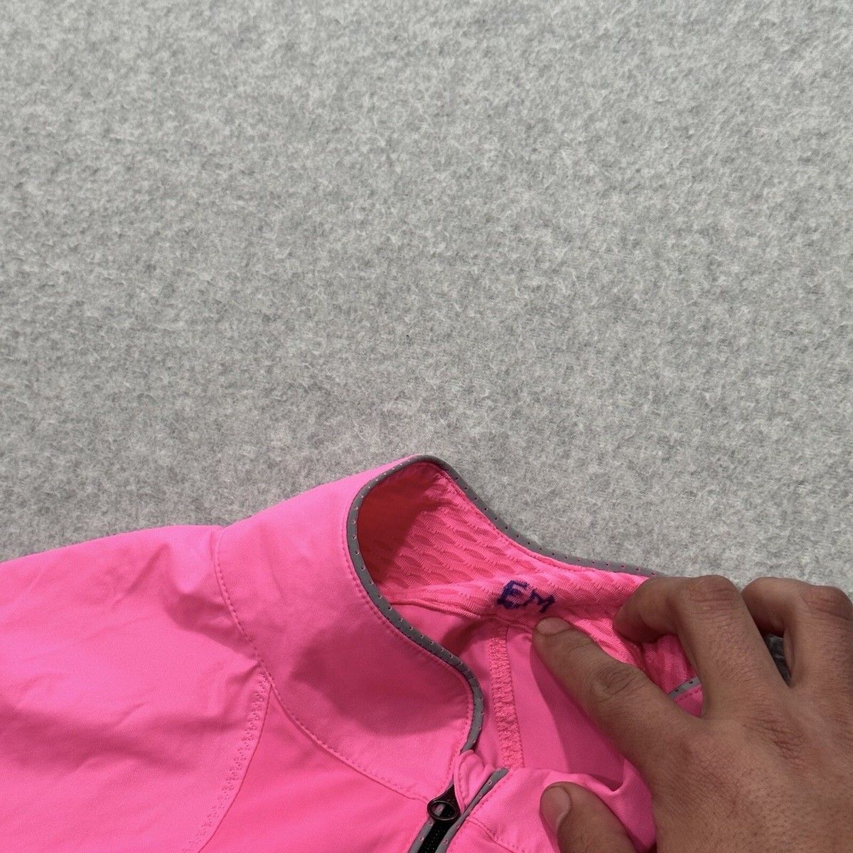 ルルレモン　ピンク ジャージ ジャケット Lululemon Womens Neon Pink Paceline Cycling Jacket Size 6