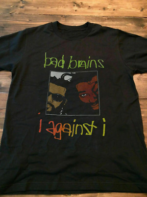 I Against I Bad Brains Band Black T-Shirt Cotton Full Size RM1005
