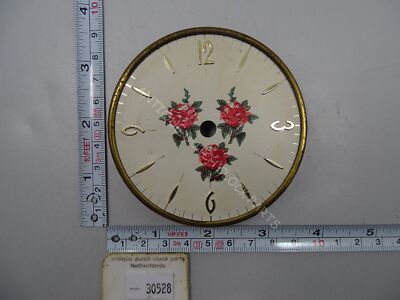DIAL WITH FLOWER DETAILS FOR GERMAN ELECTRIC KUNDO ANNIVERSARY CLOCK