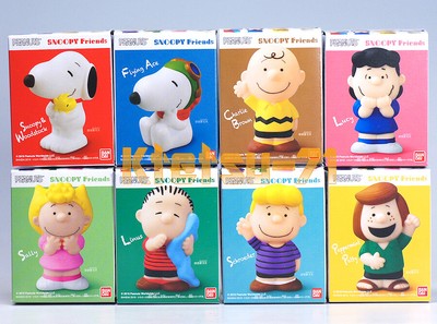 Peanuts Snoopy Friends Mascot Doll Soft PVC Figure set of 2 kinds Bandai