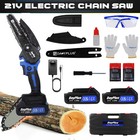 Tronçonneuse électrique sans balais Tronçonneuse d'arbre Bois 4" / 6" + Batterie
