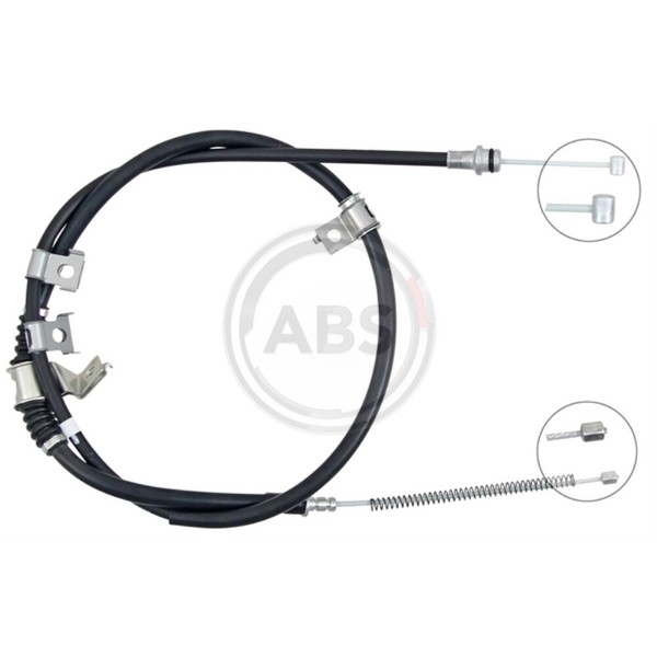 A.B.S. Handbremsseil Bremsseil Links Passend FüR Mitsubishi Pajero III-image