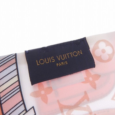 LOUIS VUITTON Scarf Silk Bandeau My LV Tag Multi Color M77678 