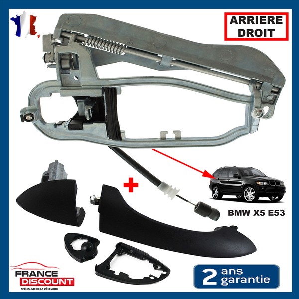 Festsetzung Kabel Mechanismus Griff AußEn RüCkseite Recht FüR BMW X5 E53-image