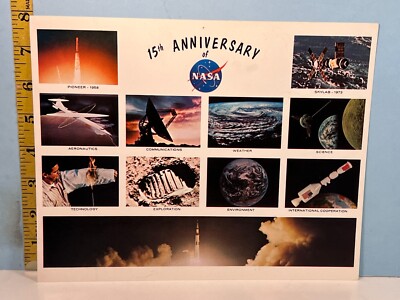 1973 NASA PHOTO: 15th Anniversary Apollo, Jupiter, Mercury, Space Shuttle & More