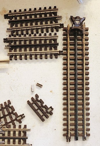 Lot/50+ Pcs Atlas O Scale 3 Rail Model Railroad Train Track Switches Curves More - Picture 5 of 6