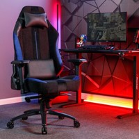 X ROCKER Onyx Office PC Gaming Chair Adjustable Ergonomic BLACK BLUE | CLEARANCE