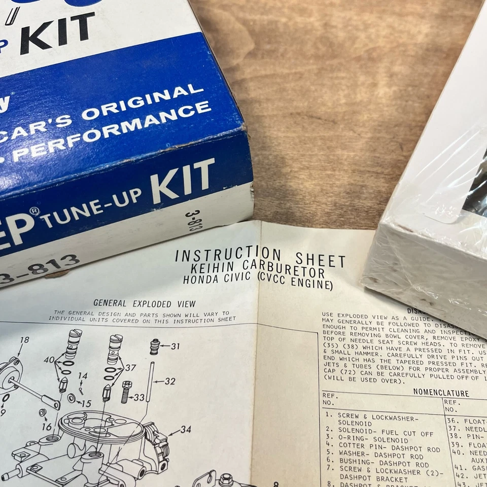 Kit de puesta a punto de carburador Holley PEP / 3-813 / modelo Kehin / Honda Civic Foto 3 de 4