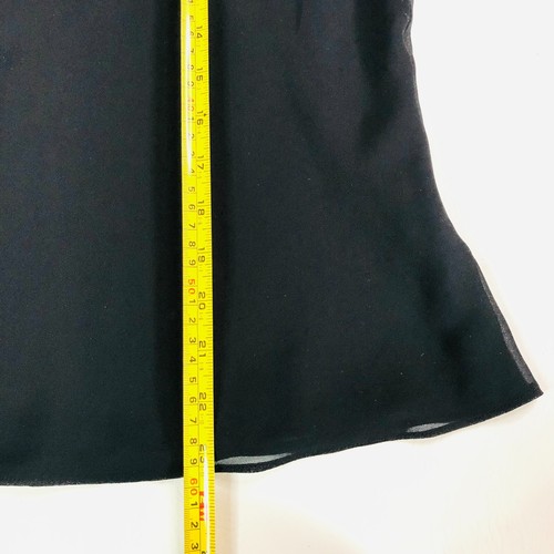 Jacques Vert Black Chiffon Short Sleeve Blouse Evening Top Size UK 18 - Picture 11 of 11