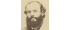 CIVIL WAR ERA MAN W/ GLASSES, CDV W/ STAMP, FROM AKRON, OH