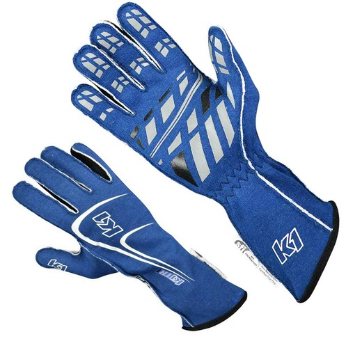K1 Track 1 SFI-5 Racing Gloves - SFI Rated - Nomex 2-Layer Auto Kart Dirt Gloves - Foto 4 di 8