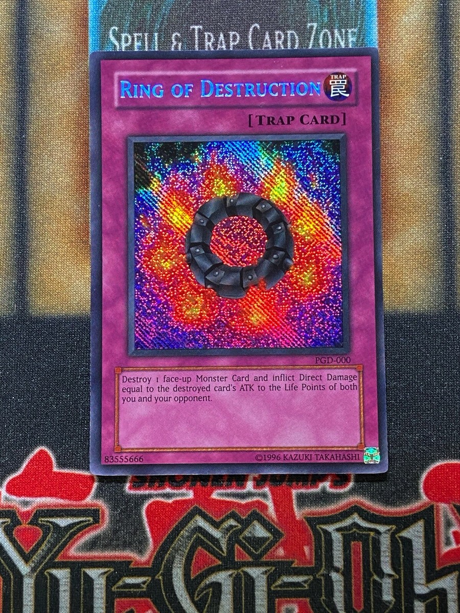 Yugioh Ring Of Destruction PGD-000 Secret Rare REVERSE FOIL MISPRINT ERROR  NM | eBay