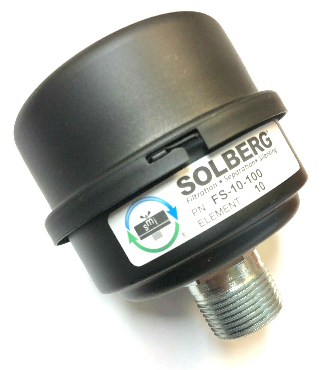 Intake Filter Silencer Assembly W/ Element Usa 35 Cfm, 1'' Mpt