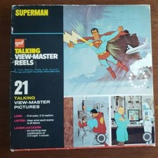 Superman Gaf Talking View Master Reels 1973 Book Box Mail Order Form