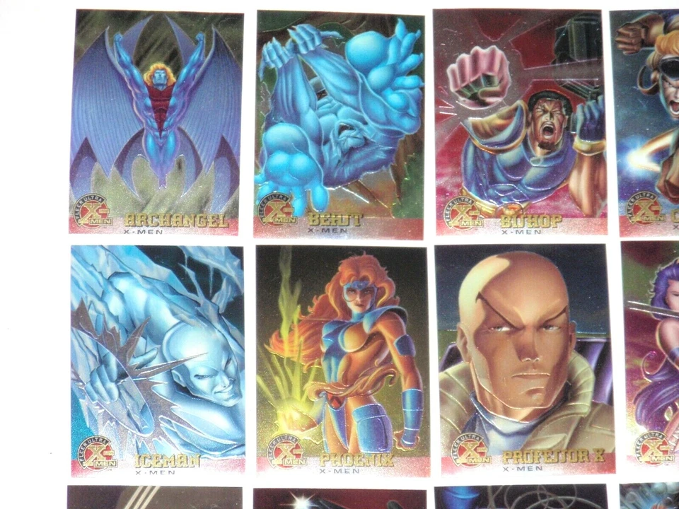 Juego de 100 cartas Fleer Ultra X-Men 1995 cromo Marvel Haunted Mansion Deadpool Foto 2 de 4