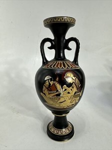 Kutahia Pottery Achilles Bandaging A Wounded Patroclus Athens Vase