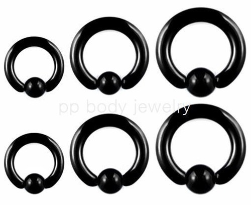 Yaalozei 12G 10G 8G 6G 4G 2G 0G 00G Large Septum Rings Gauges Earrings Hoops 316L Surgical Steel Spring Action Captive Bead PA Ring CBR Septum Nose Rings Piercing Jewelry for Women