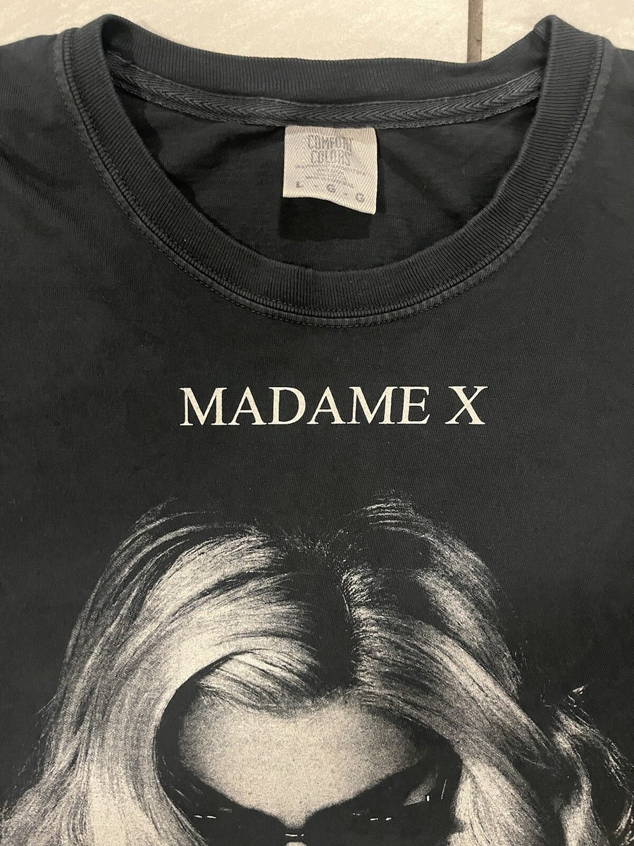 【新品】Madonna Madame X Tour Tシャツ XL MADONNA MADAME X TOUR T-shirt Black Size Large Long sleeve