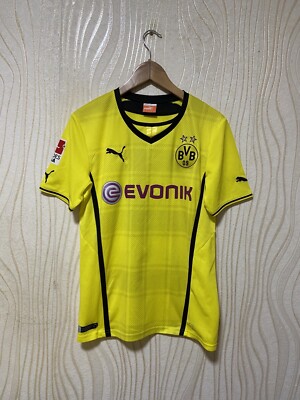 BORUSSIA DORTMUND 2013 2014 HOME SHIRT JERSEY PUMA 743555 sz S MEN