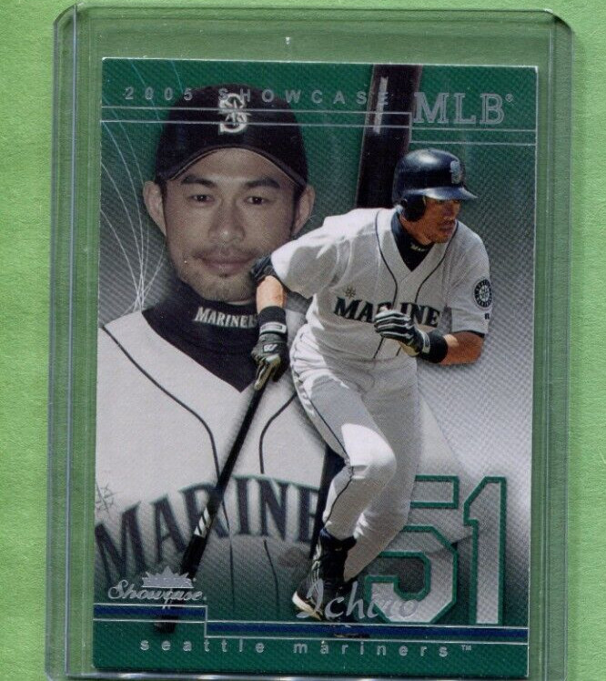 ICHIRO SUZUKI SEATTLE MARINERS 2005 FLEER SHOWCASE MLB BASEBALL CARD #80