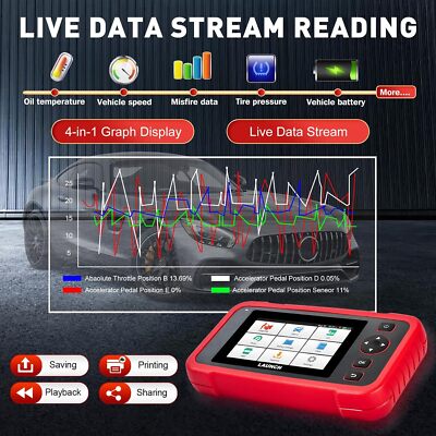 2025 Launch CRP129X V2.0 OBD2 Car Scanner Engine SRS TPMS EPB