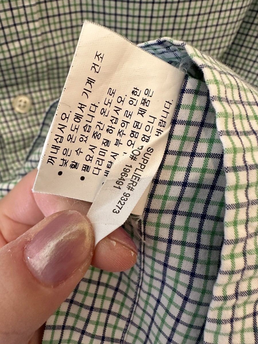 その他 2 POLO Ralph Lauren Custom Fit Dress Shirt Green Men 16/40 Condition