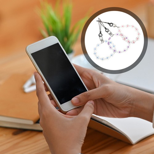 3 Pcs Crystal Bead Lanyard Phone Charm Wrist Strap Beads for Phones - Photo 11/12