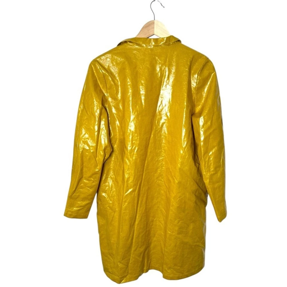 Babette Impermeable Recubierto Amarillo Mujer Chaqueta Grande Usable Arte Foto 2 de 4