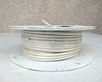 100 feet of Alpha Wire 3080 -12 AWG-600 V RMS Style 1015 White HOOK UP LEAD WIRE
