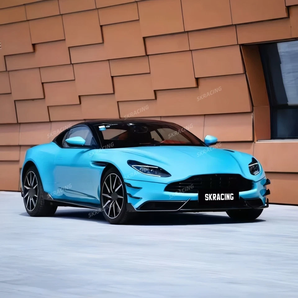 Carbon Fiber Front Bumper Splitter Air Vent Fins For 2017-2023 Aston Martin DB11 - Изображение 3 из 4