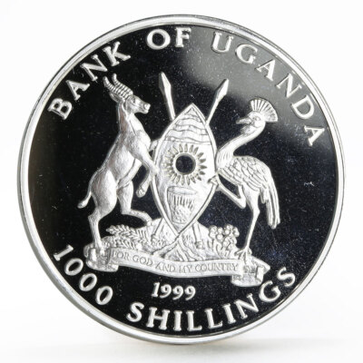 Uganda 1000 shillings Sydney Olympic Games series Archer silver