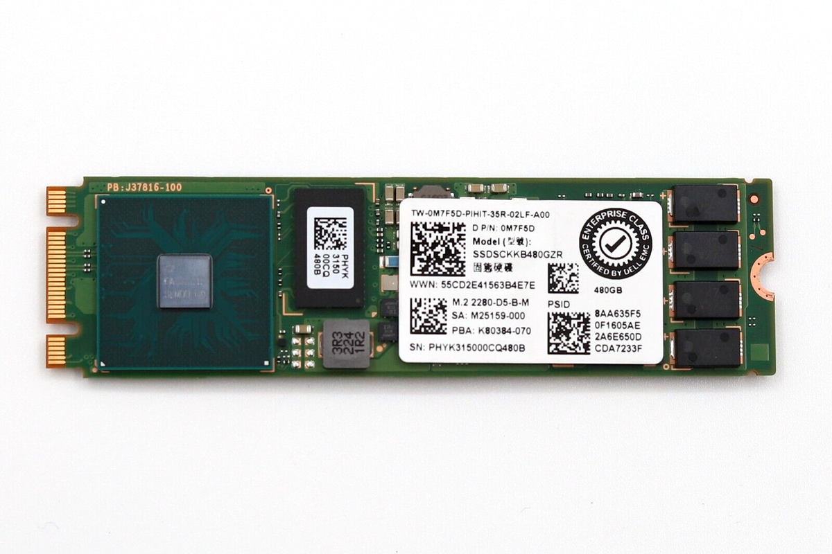 Dell SSDSCKKB480GZR 480GB 6Gb/s M.2 2280 TLC SATA SSD Dell P/N
