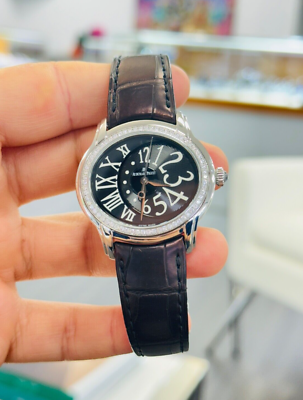Audemars Piguet Millenary 39mm Factory Diamond Bezel Watch 77301ST