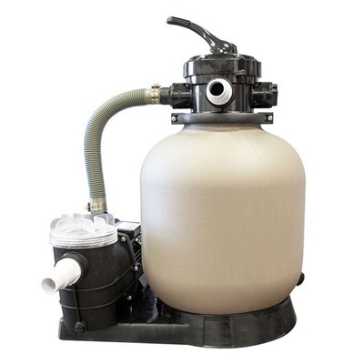 HYDROTOOLS by Swimline 14'' Sand Filter Combo w/ Stand, 2400 GPH, 60lb Capacity