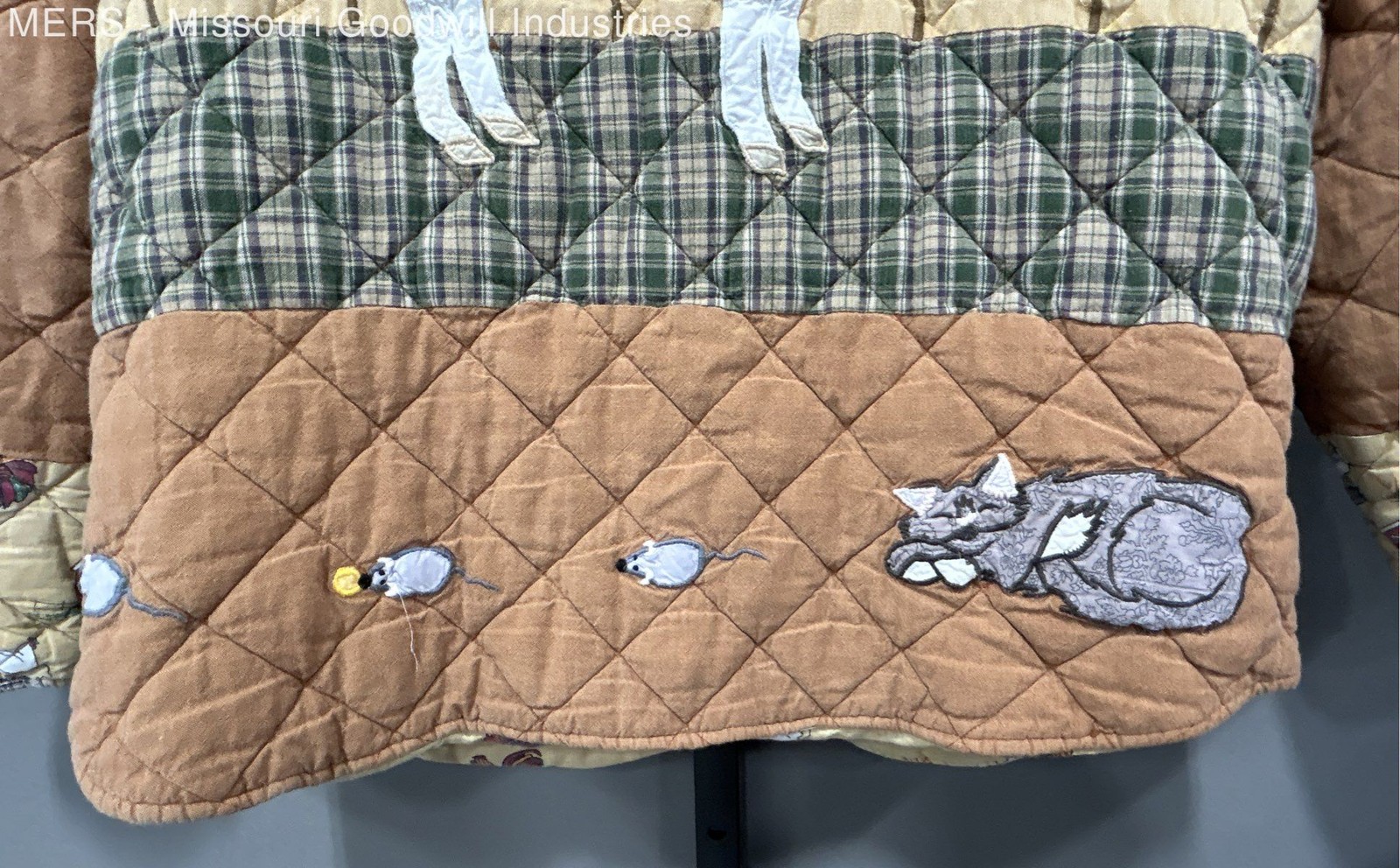 VTG Patch Magic Quilted Jacket Size Large Farm An… - image 7