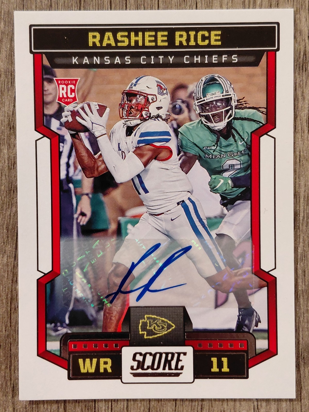 2023 Panini Score Rashee Rice Rookie RC Auto #352