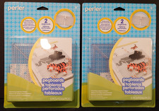 NEW Lot of 2 Perler Pegboards 80-22668 4 Pegboards 4 Ironing Papers 2 Inst